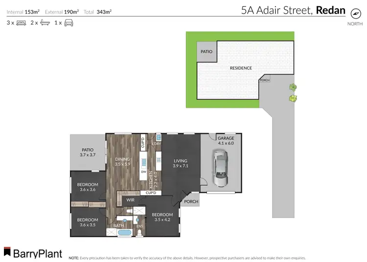 Floorplan of Homely townhouse listing, 5A Adair Street, Redan VIC 3350