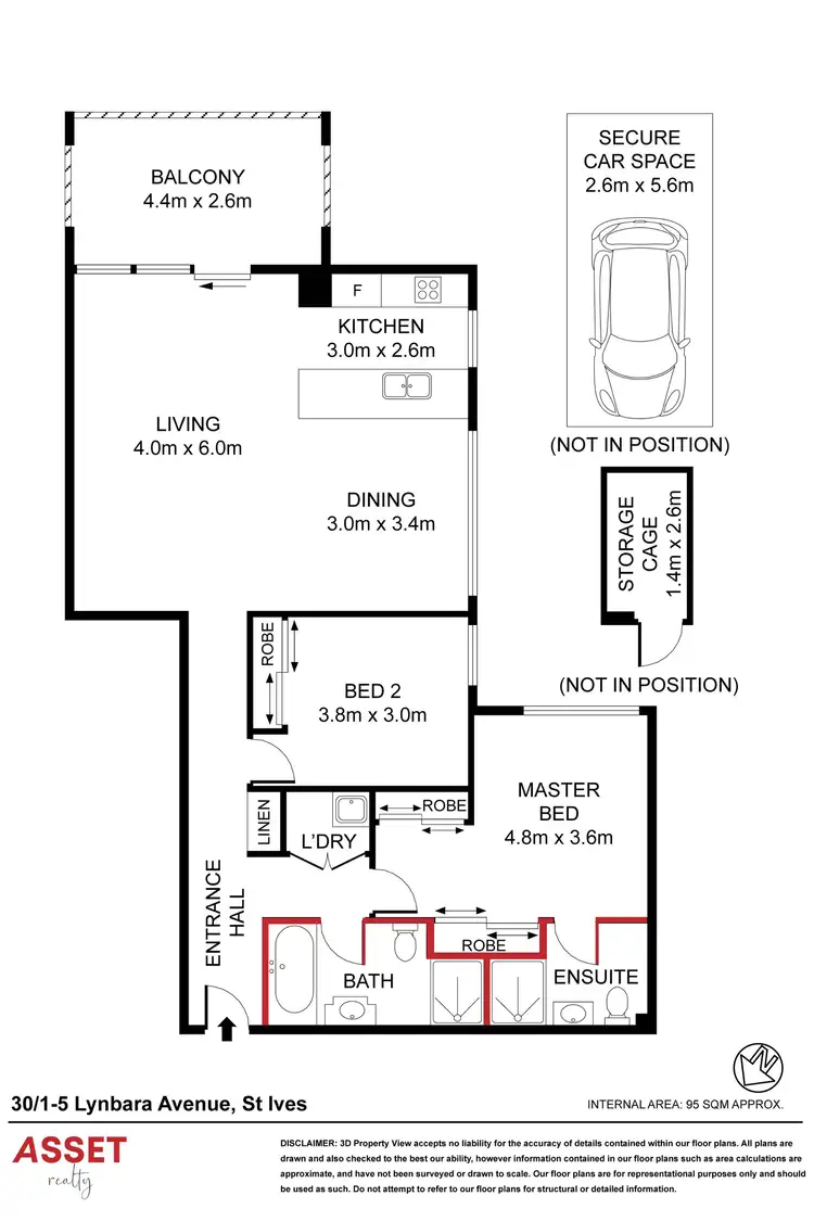 Floorplan of Homely apartment listing, 30/1-5 Lynbara Avenue, St Ives NSW 2075