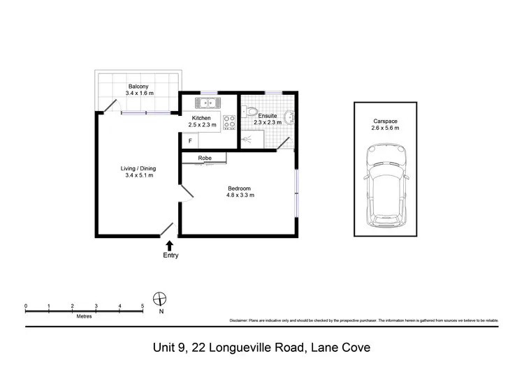 Floorplan of Homely unit listing, Level 1/9/22 Longueville Road, Lane Cove NSW 2066