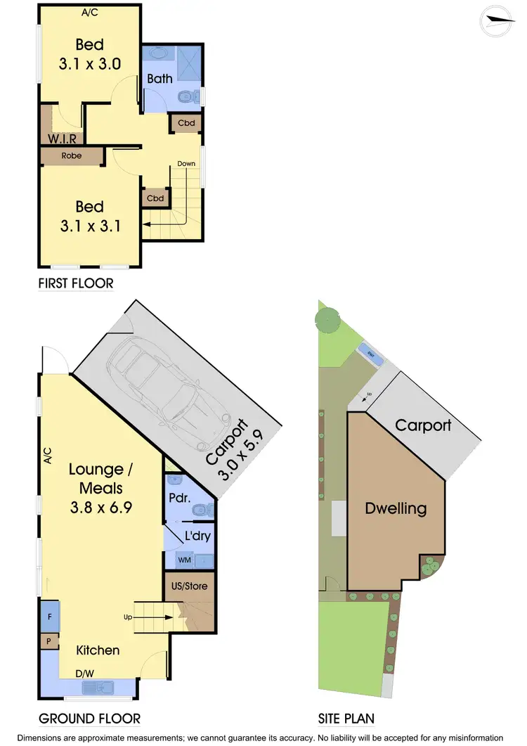 Floorplan of Homely townhouse listing, 4/6 Burke Court, Laverton VIC 3028