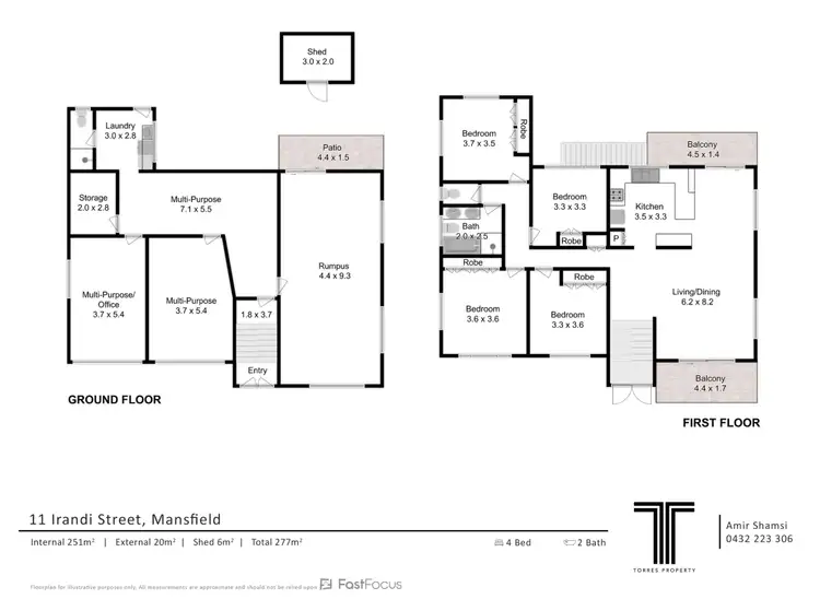 Floorplan of Homely house listing, 11 Irandi Street, Mansfield QLD 4122