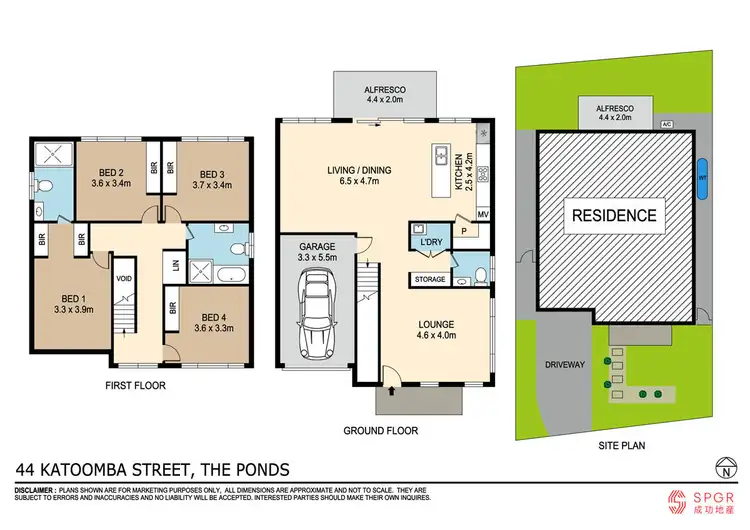 Floorplan of Homely house listing, 44 Katoomba Street, The Ponds NSW 2769