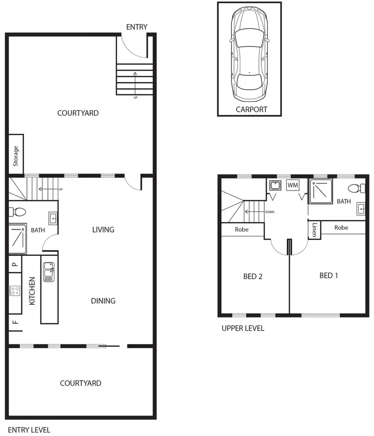 Floorplan of Homely townhouse listing, 14/81 Mcwhae Circuit, Wanniassa ACT 2903