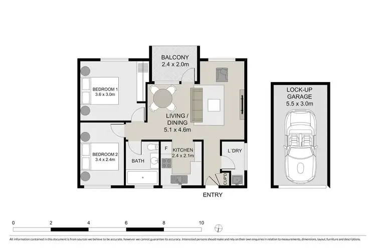 Floorplan of Homely apartment listing, 2/36 Wharf Road, Gladesville NSW 2111