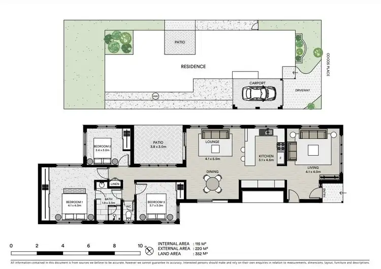 Floorplan of Homely house listing, 10 Cocos Place, Kirwan QLD 4817