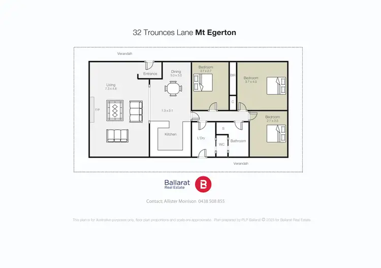 Floorplan of Homely house listing, 32 Trounces Lane, Mount Egerton VIC 3352