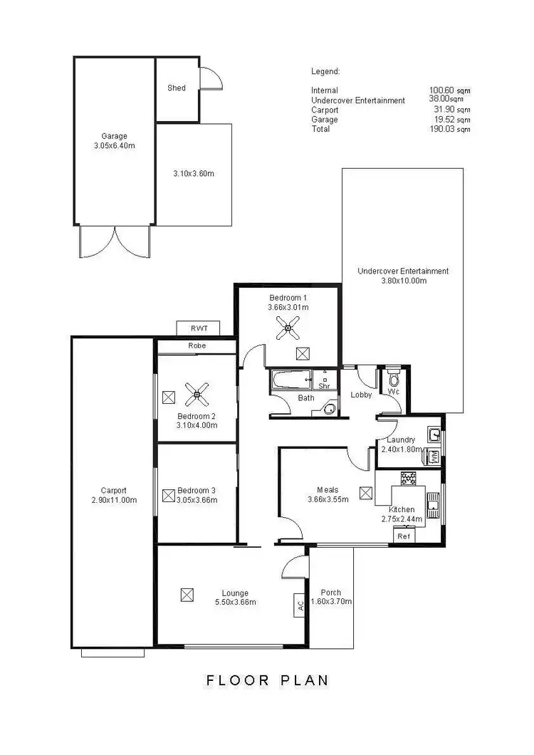 Floorplan of Homely house listing, 6 Lewis Crescent, North Plympton SA 5037