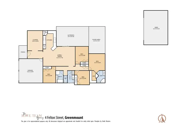 Floorplan of Homely house listing, 4 Felton Street, Greenmount QLD 4359