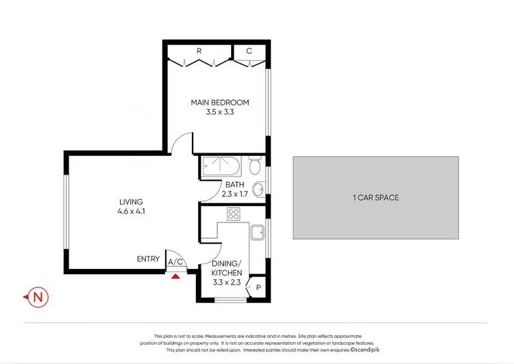 Floorplan of Homely unit listing, 11/132 Clarke Street, Northcote VIC 3070