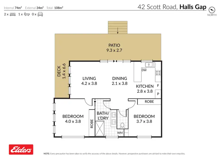 Floorplan of Homely house listing, 42 Scott Road, Halls Gap VIC 3381