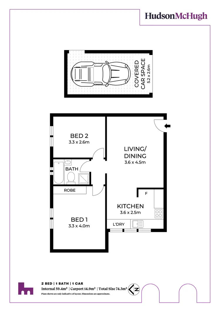 Floorplan of Homely apartment listing, 2/81 Hercules Street, Dulwich Hill NSW 2203