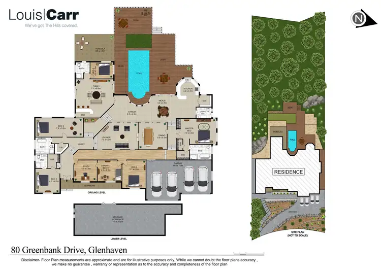 Floorplan of Homely house listing, 80 Greenbank Drive, Glenhaven NSW 2156