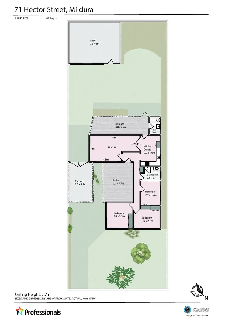 Floorplan of Homely house listing, 71 Hector Street, Mildura VIC 3500