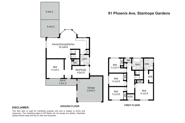 Floorplan of Homely house listing, 91 Phoenix Avenue, Stanhope Gardens NSW 2768