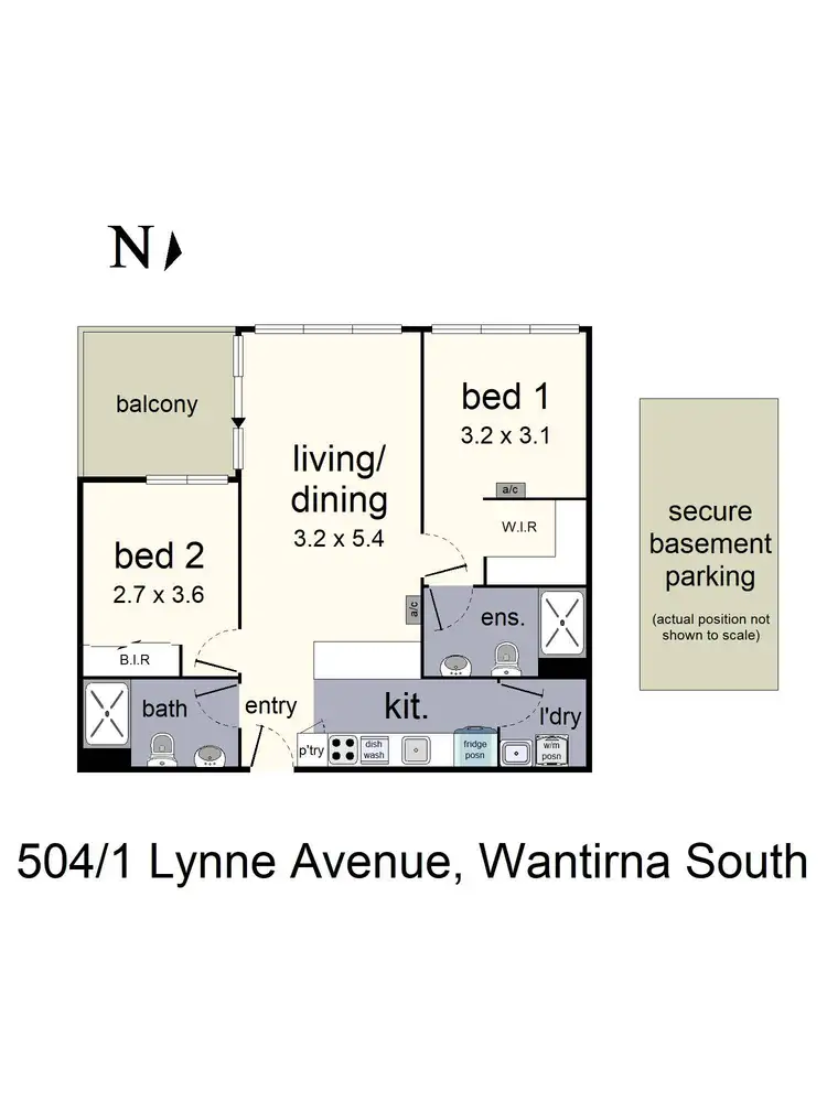 Floorplan of Homely apartment listing, 504/1 Lynne Avenue, Wantirna South VIC 3152
