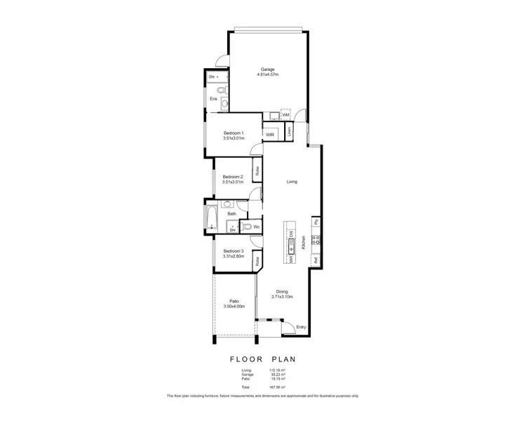 Floorplan of Homely house listing, 47 Ainslie Place, Smithfield QLD 4878