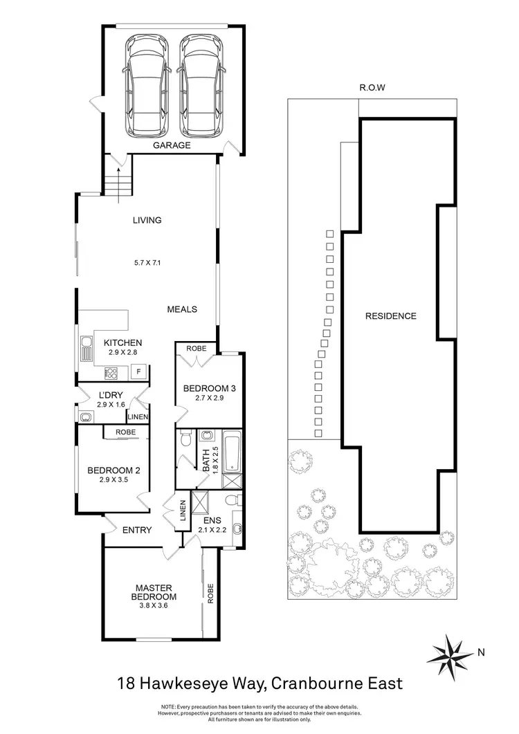 Floorplan of Homely house listing, 18 Hawkeseye Way, Cranbourne East VIC 3977