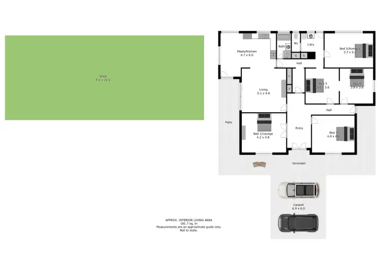 Floorplan of Homely rural property listing, 328 Dundas Lane, Greta VIC 3675