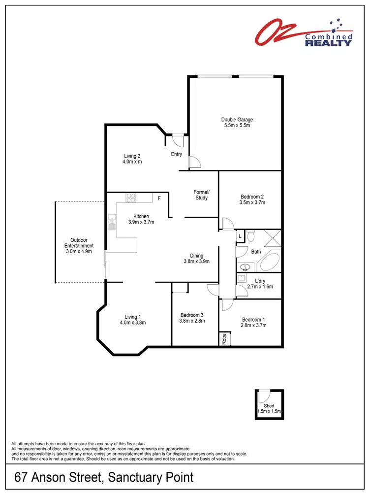 Floorplan of Homely house listing, 67 Anson Street, Sanctuary Point NSW 2540