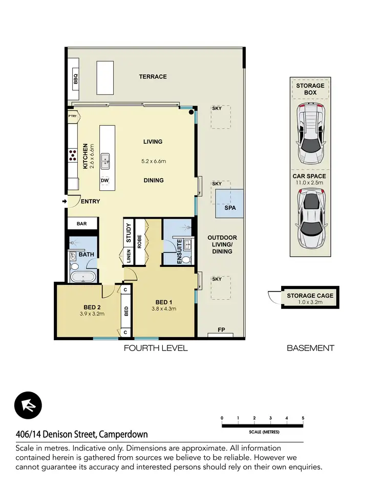 Floorplan of Homely apartment listing, 406/14 Denison Street, Camperdown NSW 2050