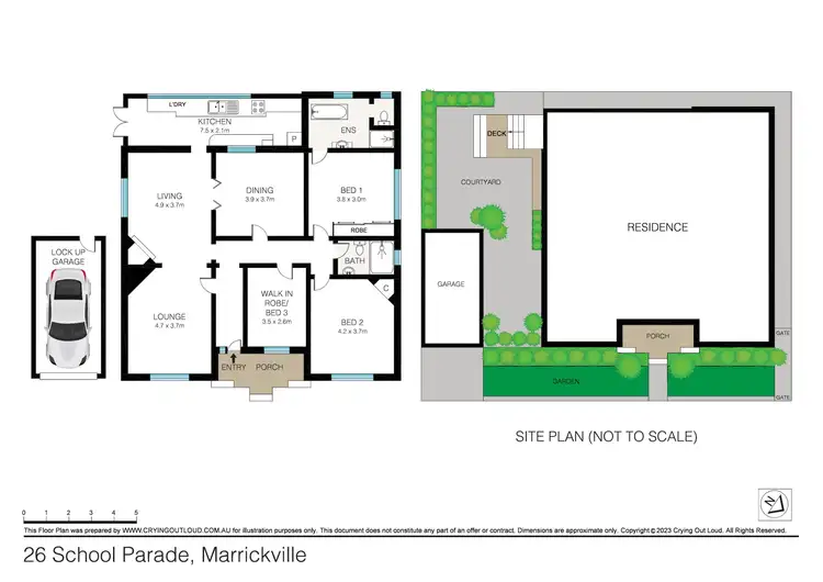 Floorplan of Homely house listing, 26 School Parade, Marrickville NSW 2204