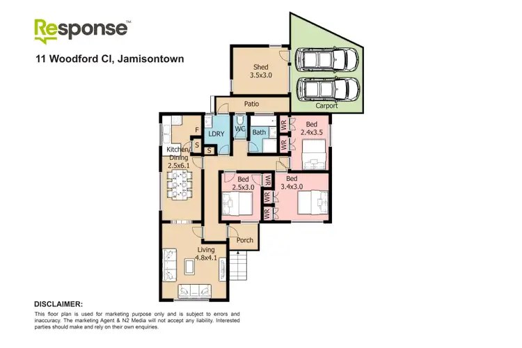 Floorplan of Homely house listing, 11 Woodford Close, Jamisontown NSW 2750