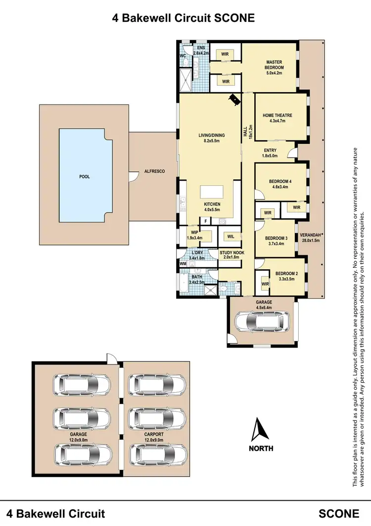 Floorplan of Homely house listing, 4 Bakewell Circuit, Scone NSW 2337
