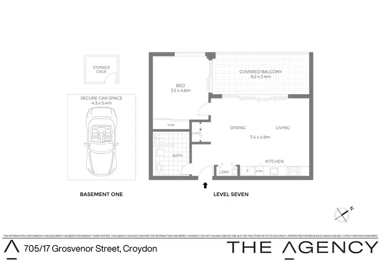 Floorplan of Homely apartment listing, 705/17 Grosvenor Street, Croydon NSW 2132
