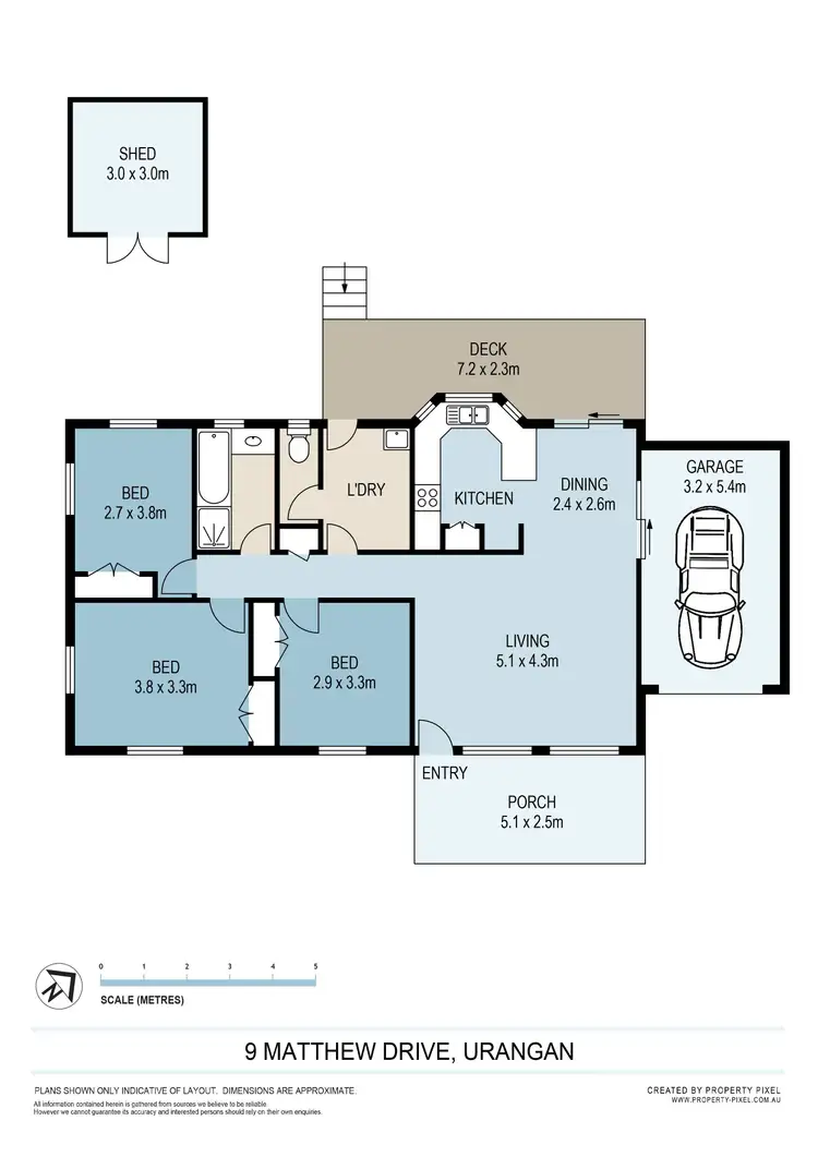 Floorplan of Homely house listing, 9 Matthew Drive, Urangan QLD 4655