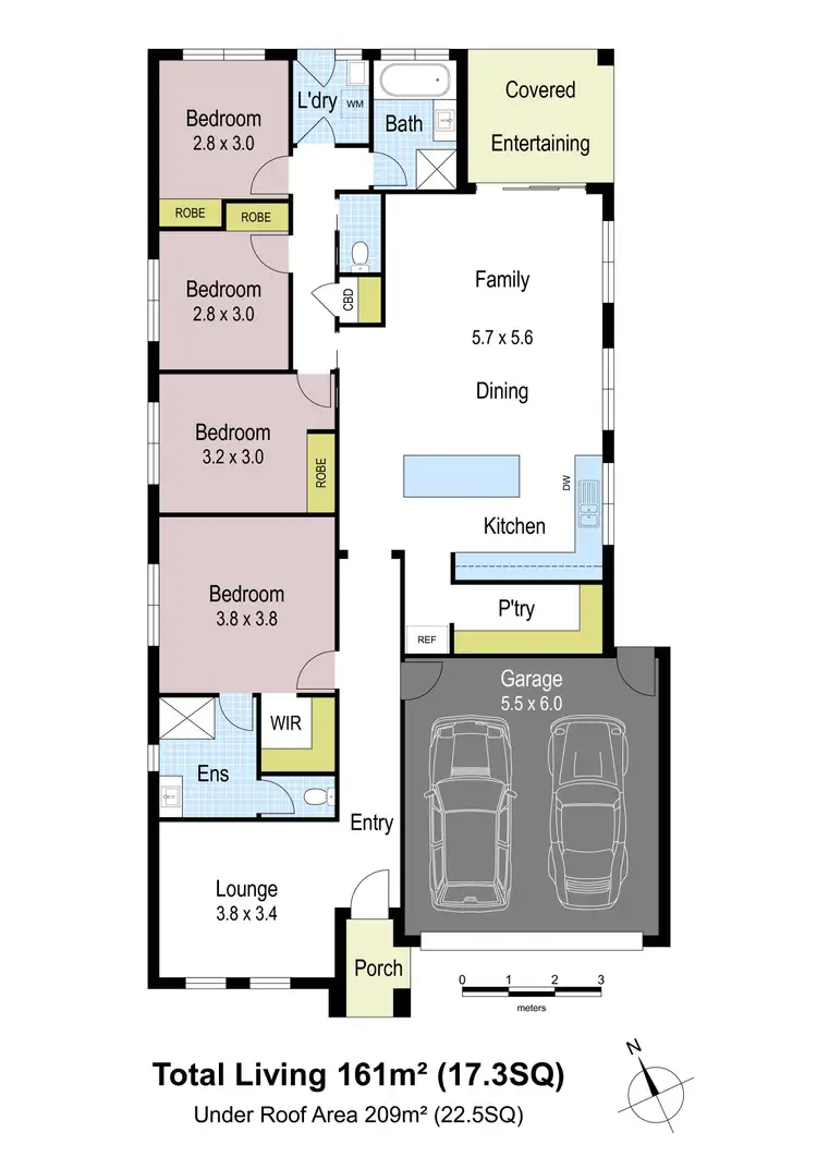 Floorplan of Homely house listing, 46 Leura Street, Drouin VIC 3818