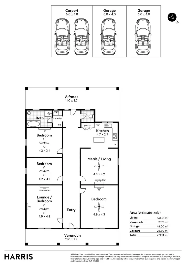 Floorplan of Homely house listing, 9 Ryan Street, Moonta SA 5558