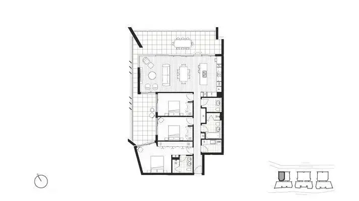 Floorplan of Homely apartment listing, Level Onsell 1/505/45 Honeysuckle Drive, Newcastle NSW 2300