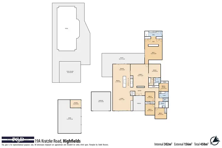 Floorplan of Homely house listing, 19a Kratzke Road, Highfields QLD 4352