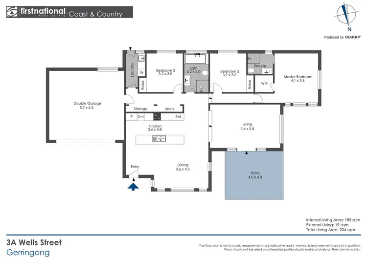 Floorplan of Homely villa listing, 3a Wells Street, Gerringong NSW 2534