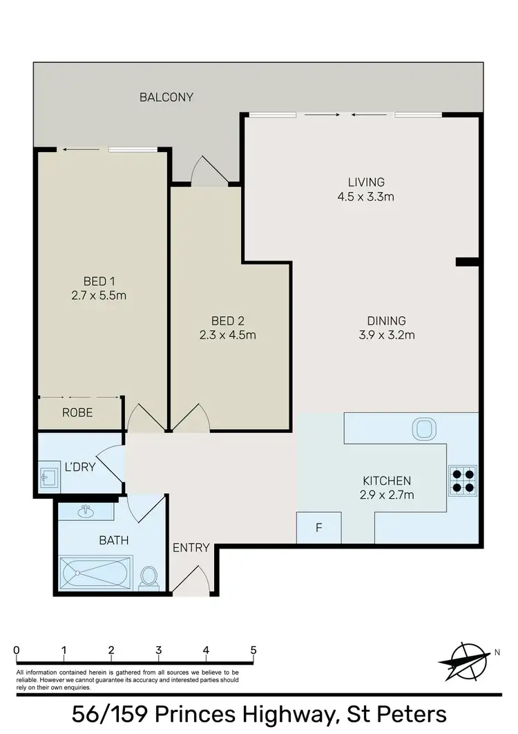 Floorplan of Homely apartment listing, 56/159 Princes Highway, St Peters NSW 2044