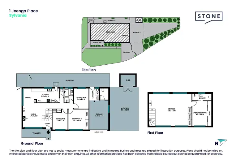 Floorplan of Homely house listing, 1 Jeenga Place, Sylvania NSW 2224