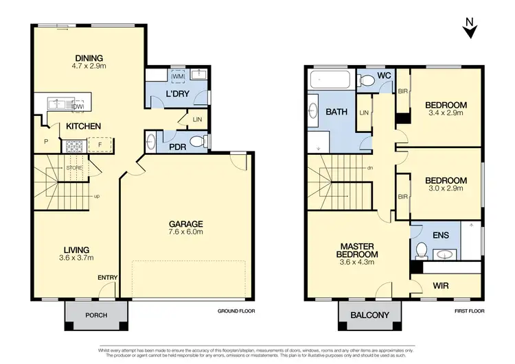 Floorplan of Homely townhouse listing, 6 Richie Circuit, Hillside VIC 3037