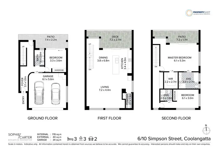 Floorplan of Homely townhouse listing, 6/10 Simpson Street, Coolangatta QLD 4225