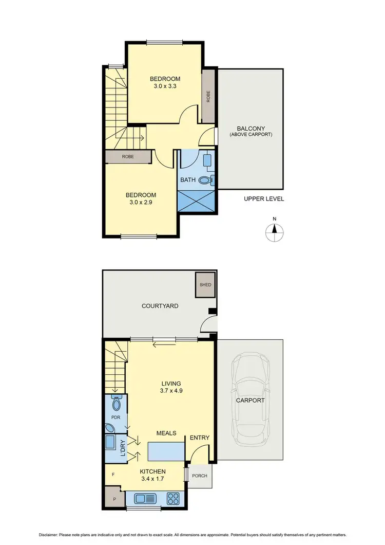 Floorplan of Homely townhouse listing, 4/19 Becket Street South, Glenroy VIC 3046