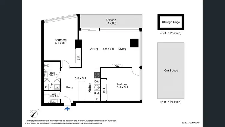 Floorplan of Homely apartment listing, 908/50 Haig Street, Southbank VIC 3006