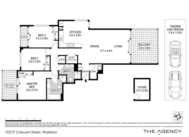 Floorplan of Homely apartment listing, 1237/7 Crescent Street, Waterloo NSW 2017