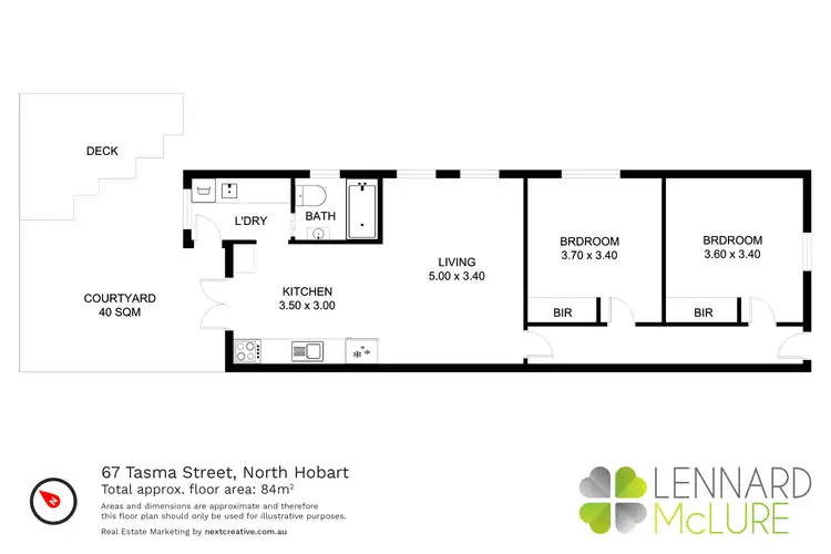 Floorplan of Homely house listing, 67 Tasma Street, North Hobart TAS 7000