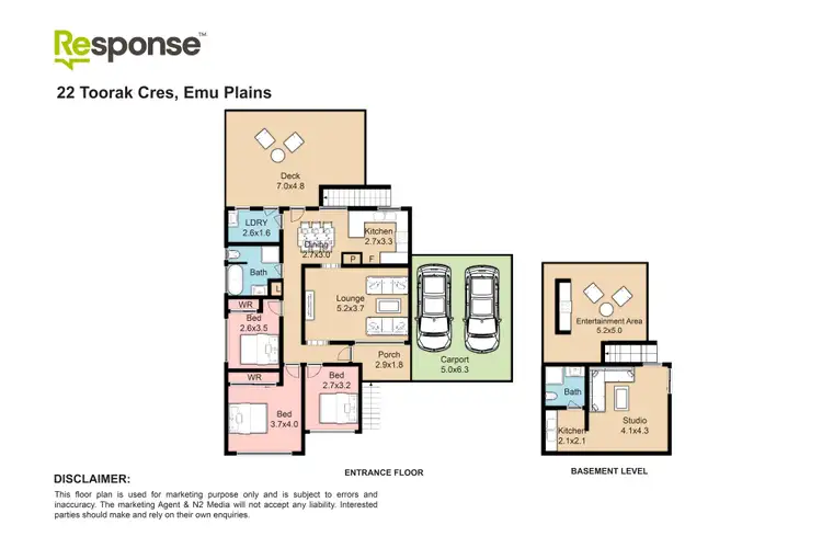 Floorplan of Homely house listing, 22 Toorak Crescent, Emu Plains NSW 2750
