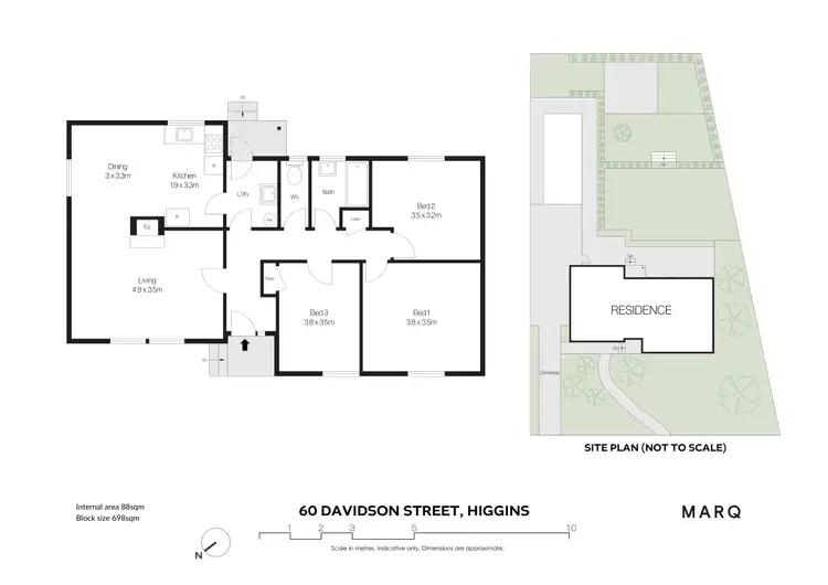 Floorplan of Homely house listing, 60 Davidson Street, Higgins ACT 2615