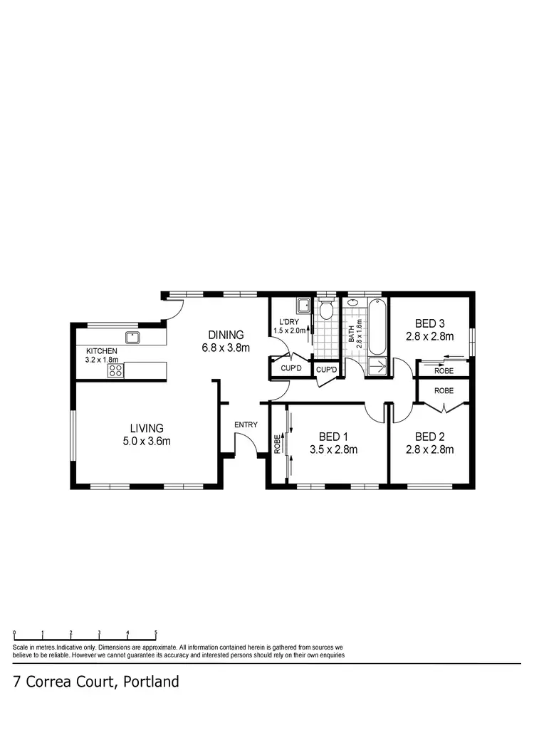 Floorplan of Homely house listing, 7 Correa Court, Portland VIC 3305