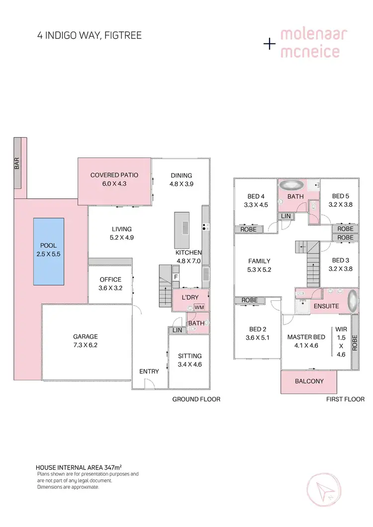 Floorplan of Homely house listing, 4 Indigo Way, Figtree NSW 2525