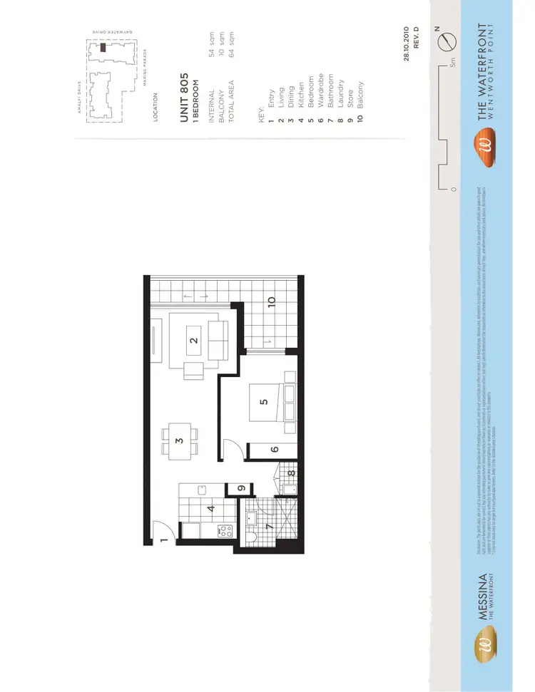 Floorplan of Homely unit listing, 805/8 Baywater Drive, Wentworth Point NSW 2127
