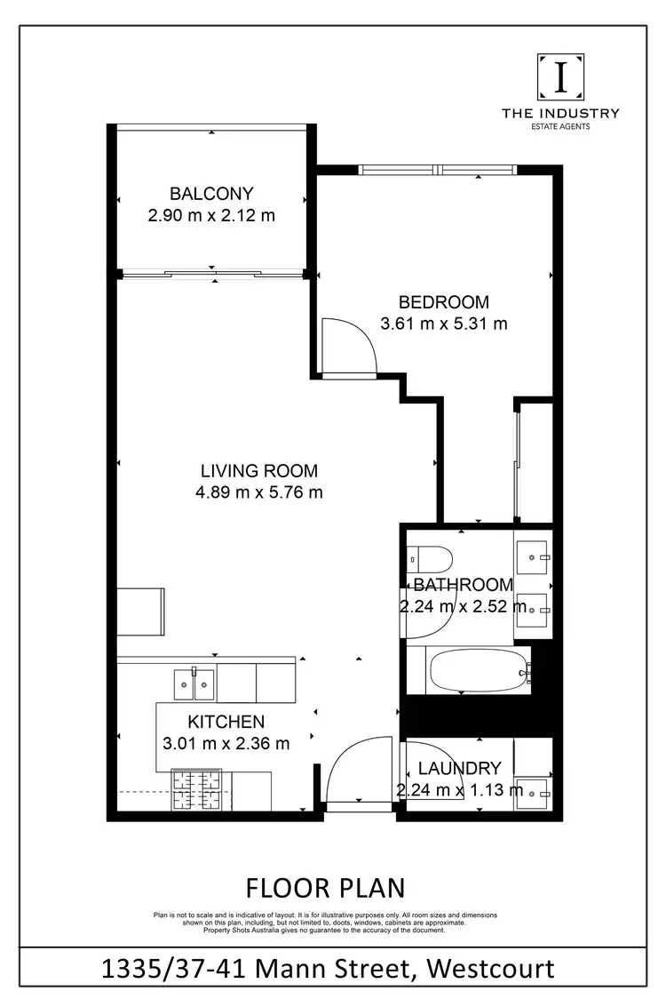 Floorplan of Homely apartment listing, 1335/37-41 Mann Street, Westcourt QLD 4870