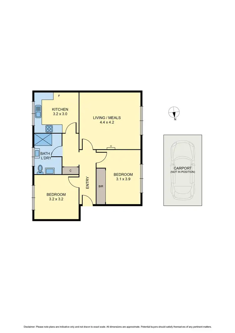 Floorplan of Homely unit listing, 2/22 Grandison Street, Moonee Ponds VIC 3039