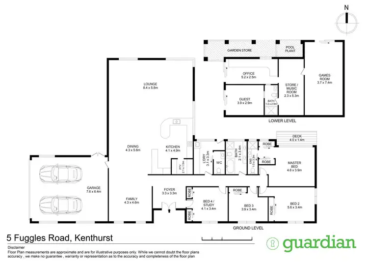Floorplan of Homely house listing, 5 Fuggles Road, Kenthurst NSW 2156
